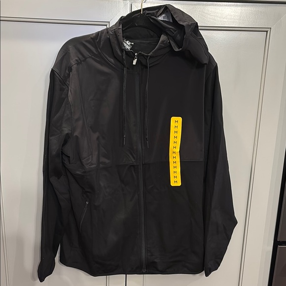 NWT Men’s active full zip mixed media hoodie M - Picture 1 of 4